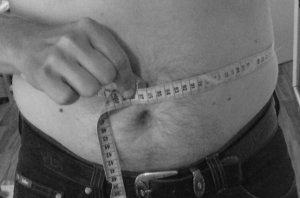 Medindo a circunferência da cintura